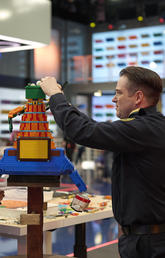 Two local firefighters put their skills to the test during Lego Masters