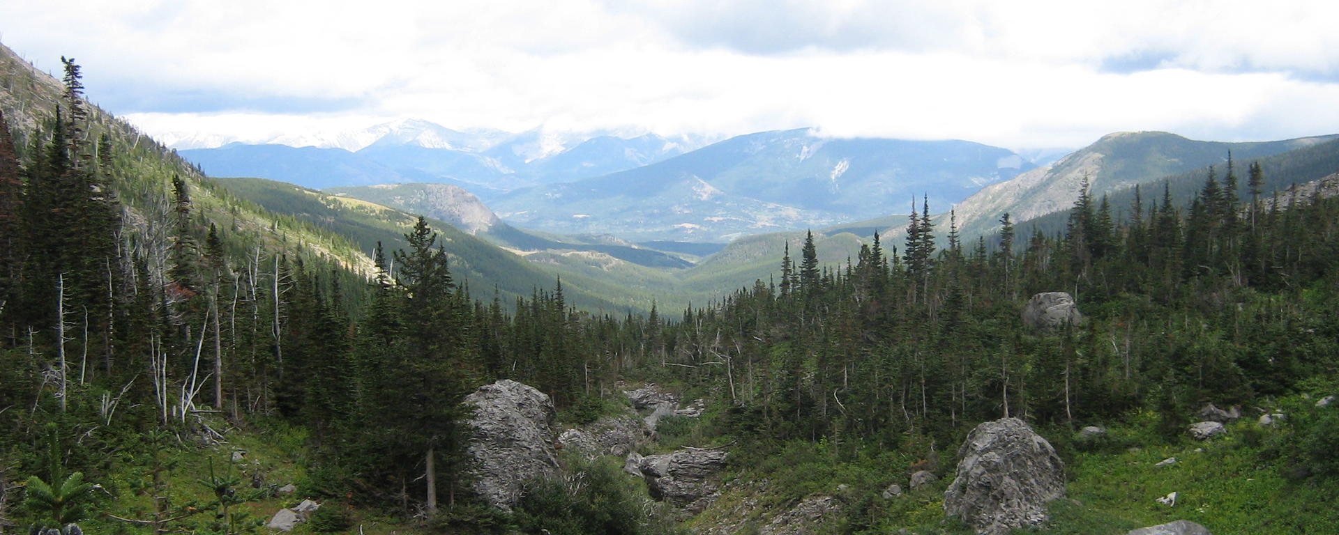 A beautiful mountain landscape in Crowsnest Pass, Alberta