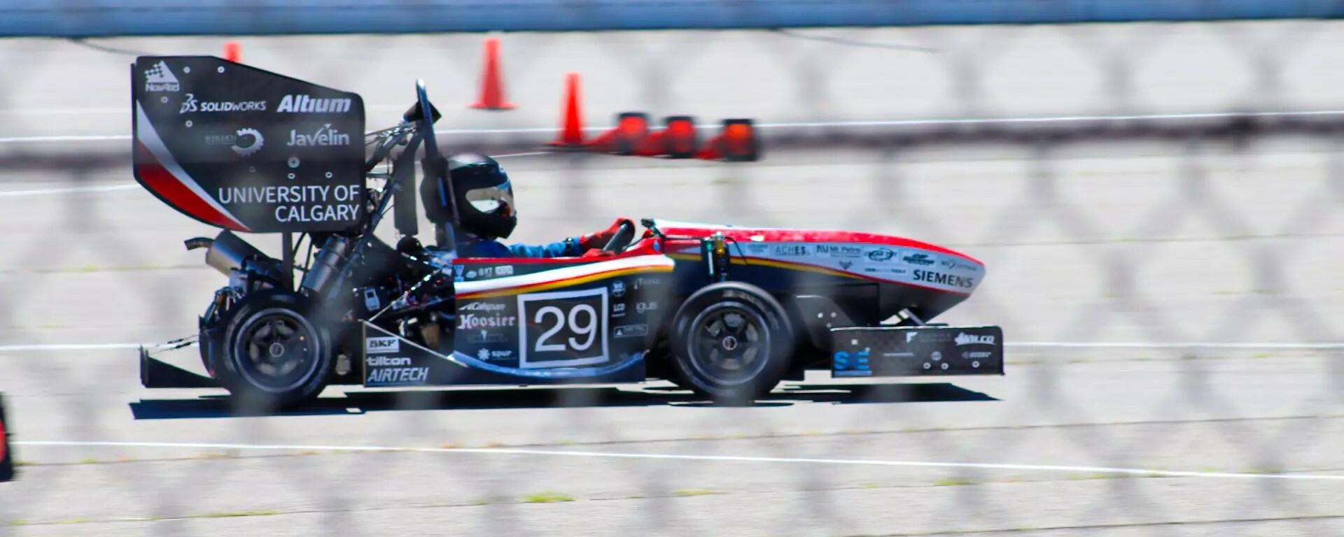 The Schulich Racing SR-21 vehicle which competed in Michigan in June 2022. 