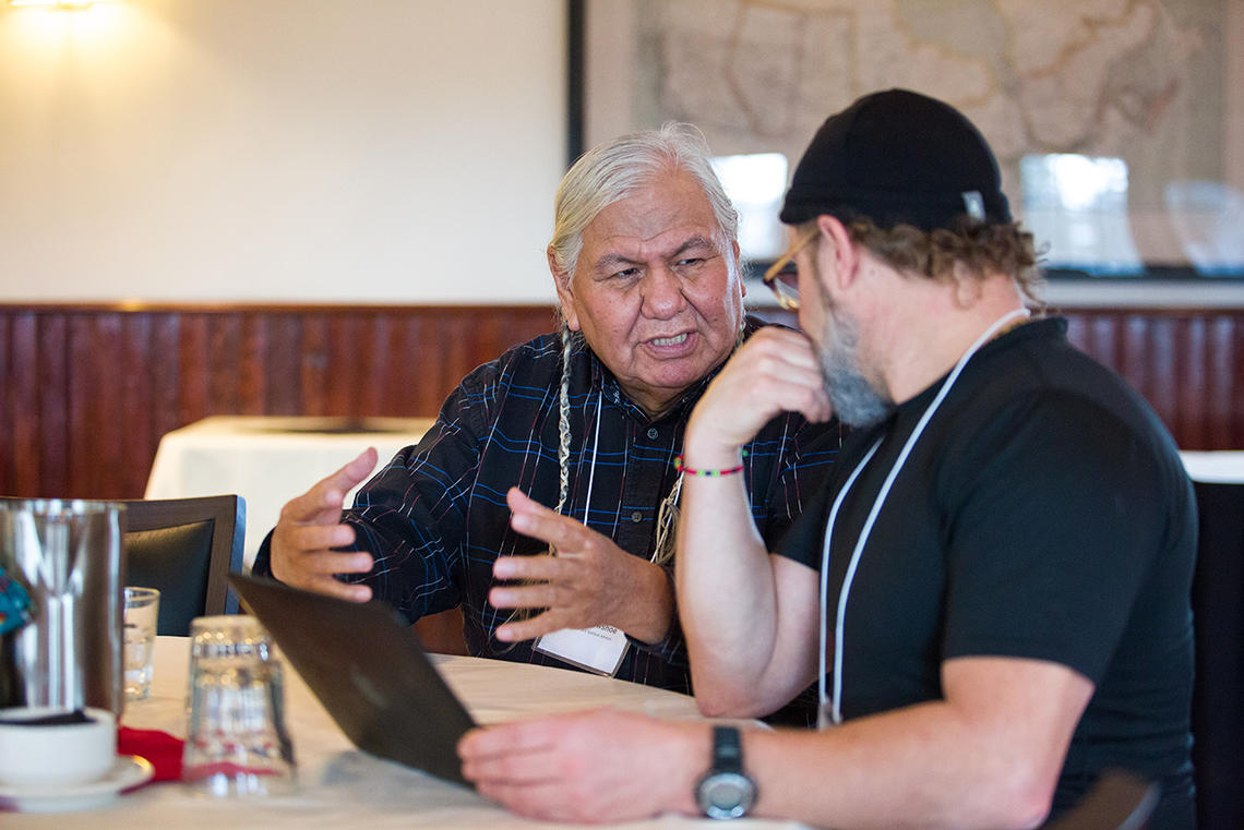Indigenous Strategy community consultations with Reg Crowshoe and David Lertzman