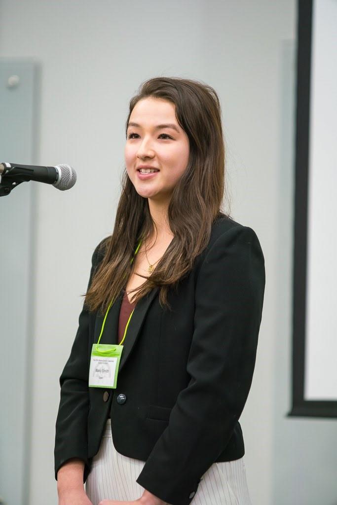 Mako Smith gives her speech