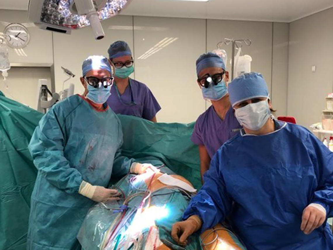 Libin team during surgery