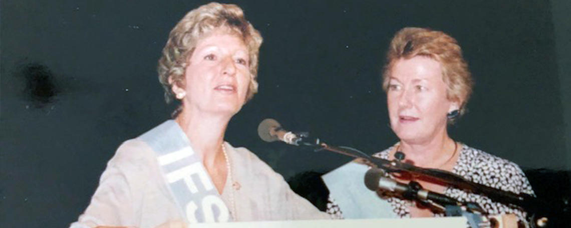Gayle Gilchrist-James and Augusta McCabe