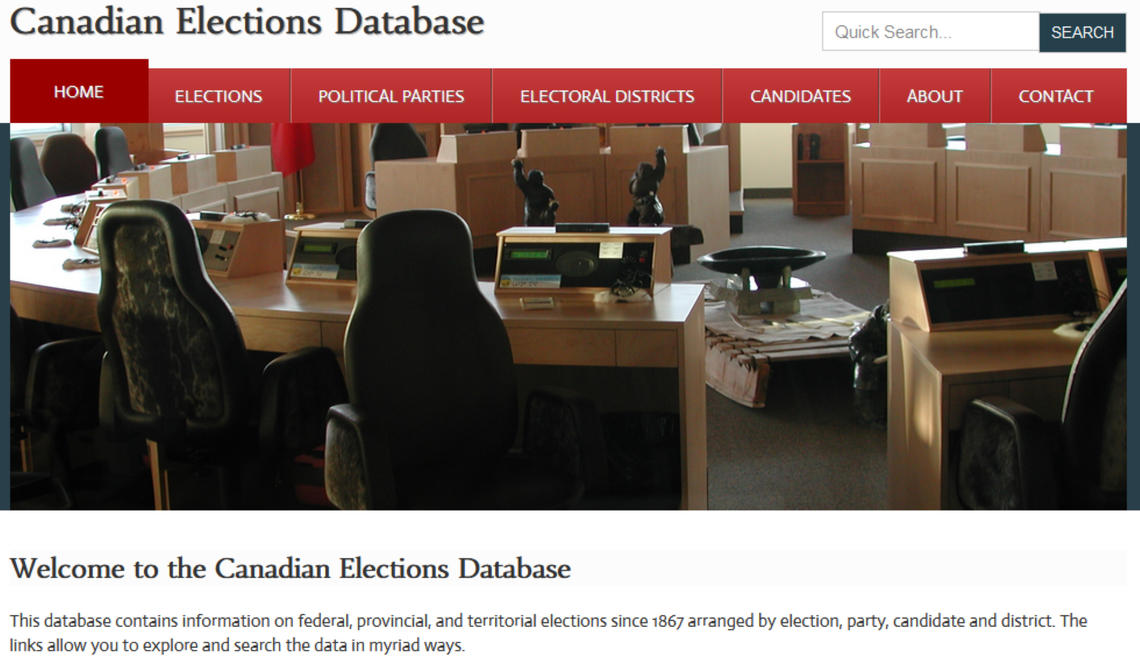 Canadian Elections Database