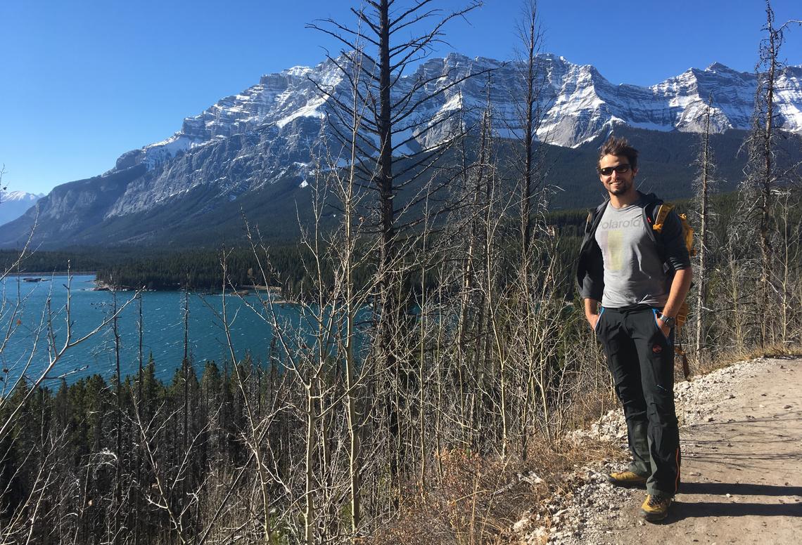 When Zindel could leave the lab and studies for a moment, he enjoyed hiking trails in Alberta.