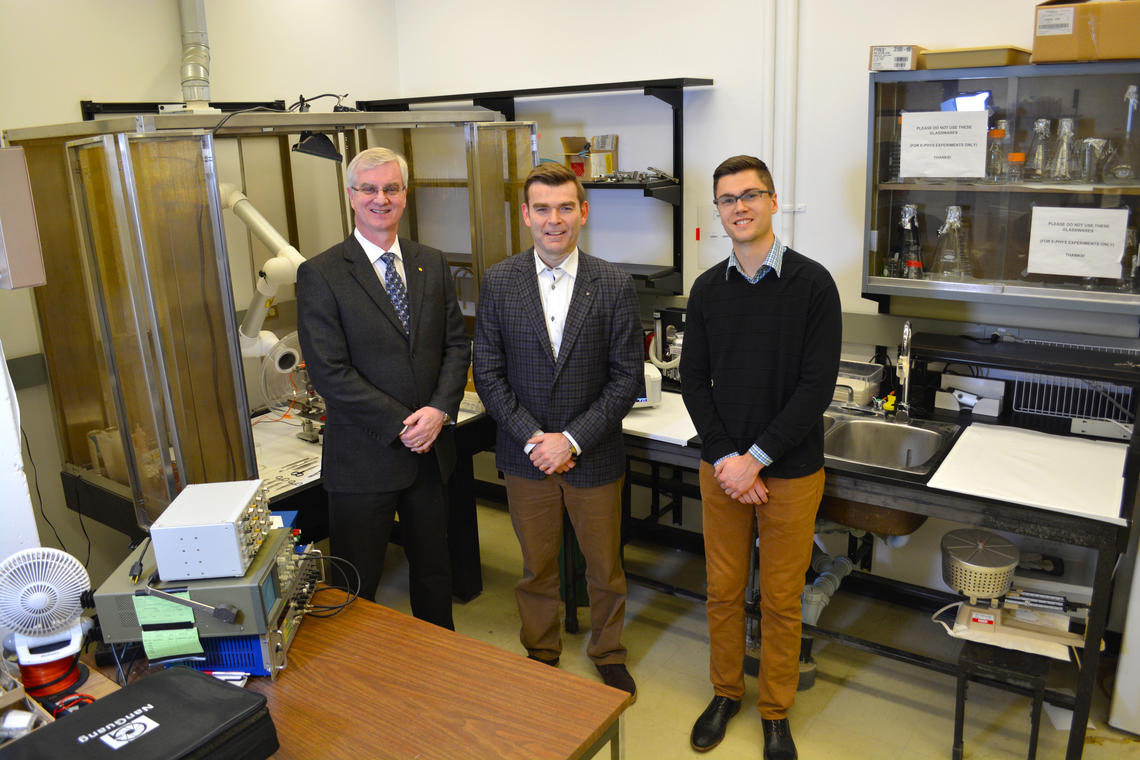 Cam Teskey, Paolo Federico and PhD student Jordan Farrell worked together on the study.