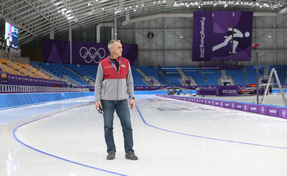 Mark Messer at the 2018 Winter Olympics in PyeongChang, South Korea.