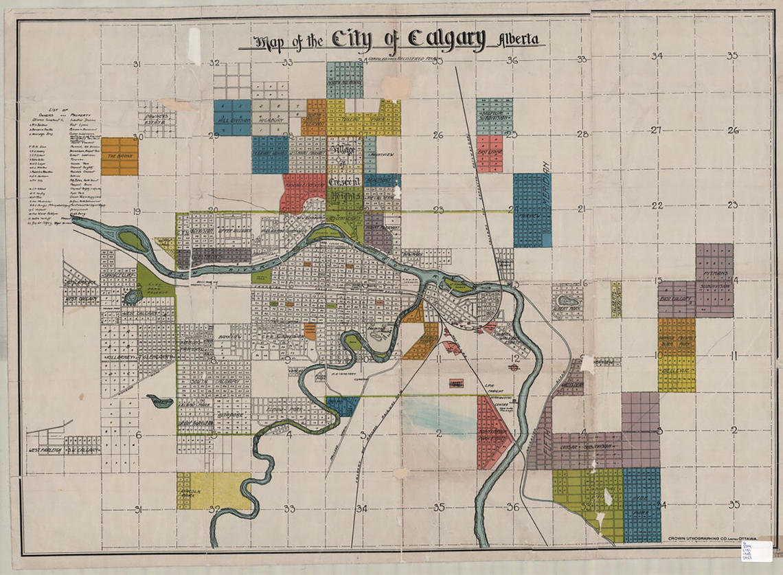 Map of the city of Calgary, Alberta [1908]