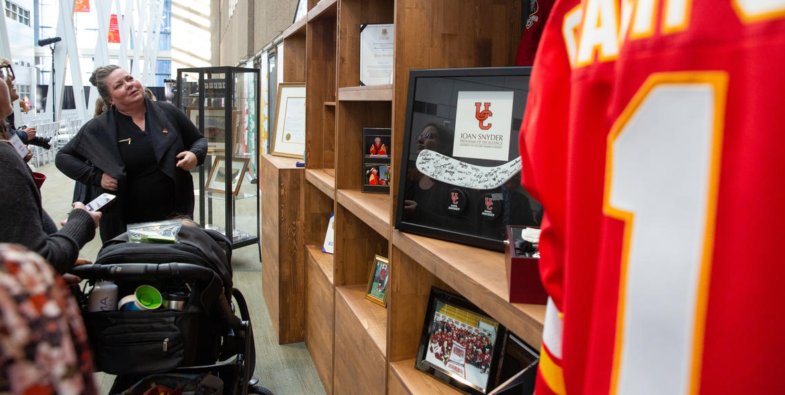 Some of Snyder’s memorabilia was on display. An avid collector, she left $500,000 to UCalgary’s Libraries and Cultural Resources to support the preservation of art and collections.