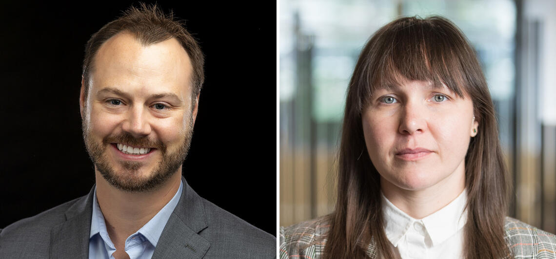 David Campbell and Amity Quinn are co-leads of the new UCalgary Health Policy Trials Unit.