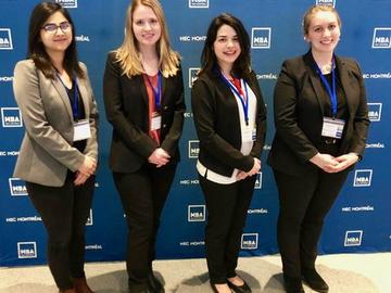 Haskayne sent a crew of MBA students to the corporate responsibility challenge at HEC Montreal earlier this year. The challenge focuses on sustainability, corporate social responsibility and environment.
