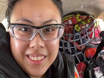 Torres Groves recently returned from Nunavut and NWT where she was working as a flight nurse in the Arctic for the last 10 months.