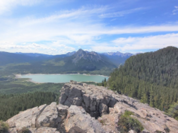 Barrier Lake, as seen from the Prairie View Trail