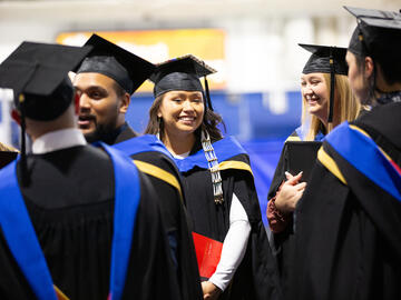 UCalgary students at fall convocation ceremonies on Nov. 16, 2023.