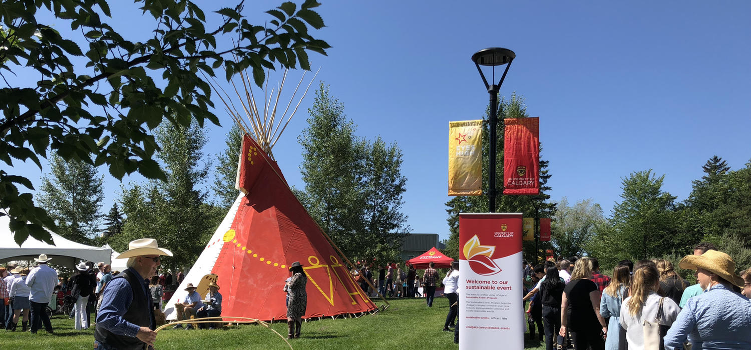 The President’s Stampede Barbecue was one of UCalgary’s first Sustainable Events.