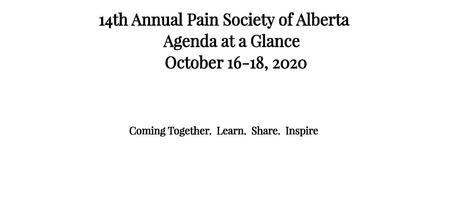 14th Annual Pain Society of Alberta