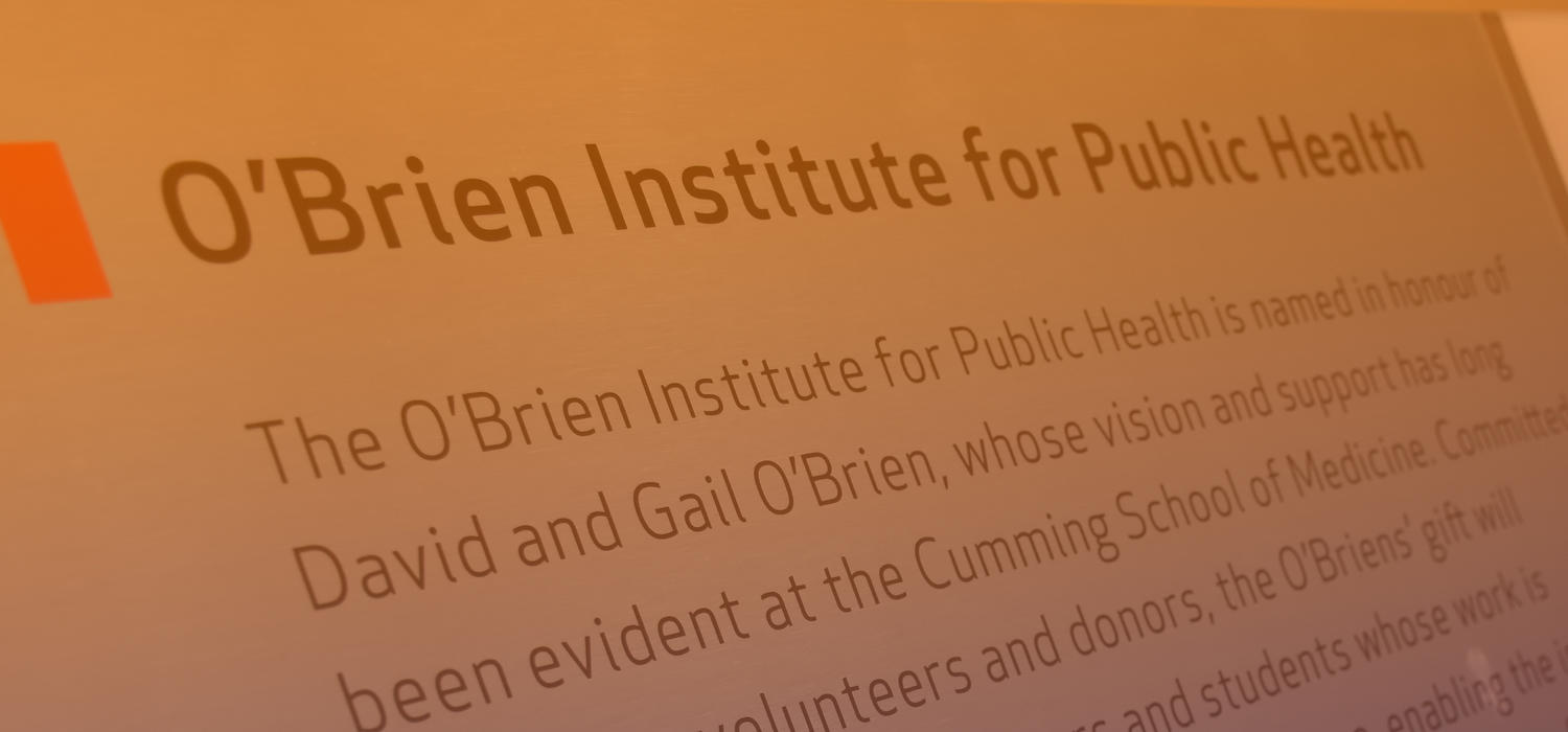 O'Brien Institute plaque 