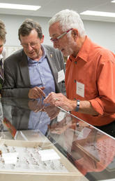 Beakerhead’s Jay Ingram and Mary Anne Moser, were invited to explore the Collections Room