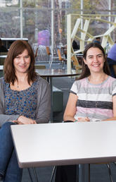 Alana Dietrich, Emma Climie and Laura Gordon combat mental health concerns for students with ADHD in new group-based program. Photo by Riley Brandt, University of Calgary 