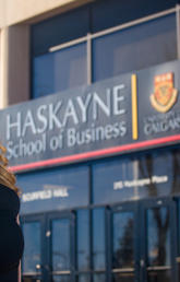 With the help of family and friends, Ania Karzynska raised three kids while serving on the Haskayne MBA Society, working as a teaching assistant and picking up other jobs on the side, and giving birth to her fourth child — all while studying for her MBA. Photo by Riley Brandt, University of Calgary
