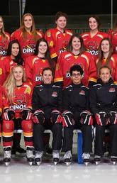UCalgary Dinos women's hockey team.