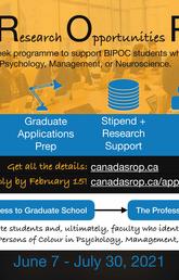 Canada Summer Research Opportunities Programme