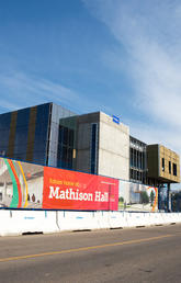 Mathison Hall under construction in September 2021.