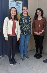 Group photo of Winkie Lau, Tegan Nelson, Dr. Evalyna Bogdan, and Adam Conway.