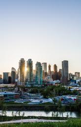 City of Calgary during summer 