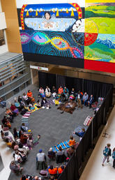 Mural at UCalgary’s Foothills campus honours Indigenous stories, knowledge and traditions
