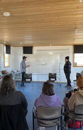 Students participate in a classroom in the Yukon