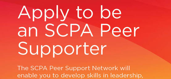 Apply to be an SCPA Peer Supporter!