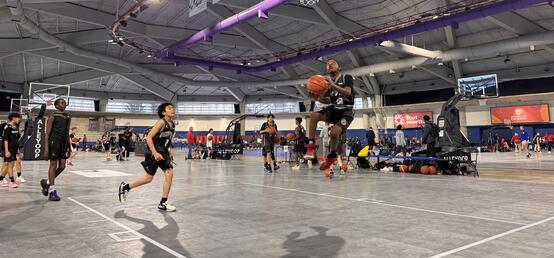Calgary Olympic Oval Hosts Largest Alley-Oop Basketball Tournament with 19 Courts and 2,500 Young Athletes