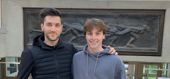 Olympian Vincent De Haître surprises Olympic Oval speedskater with donation for training